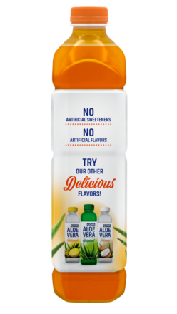 Overflow 4394_Aloe Drink Mango_50 OZ_Left