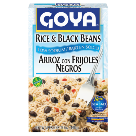 Low Sodium Rice & Black Beans_Straight Angle