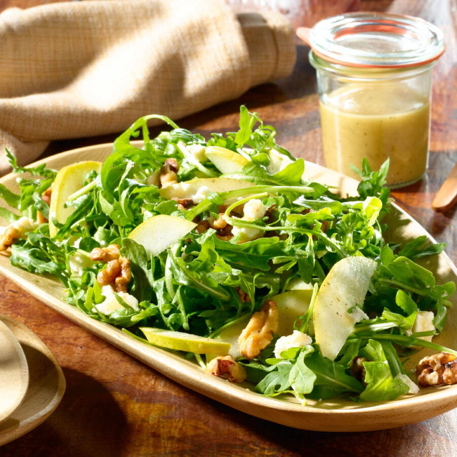 Arugula Salad with Pear Nectar Vinaigrette