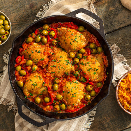 Baked Chicken with Spanish Olives