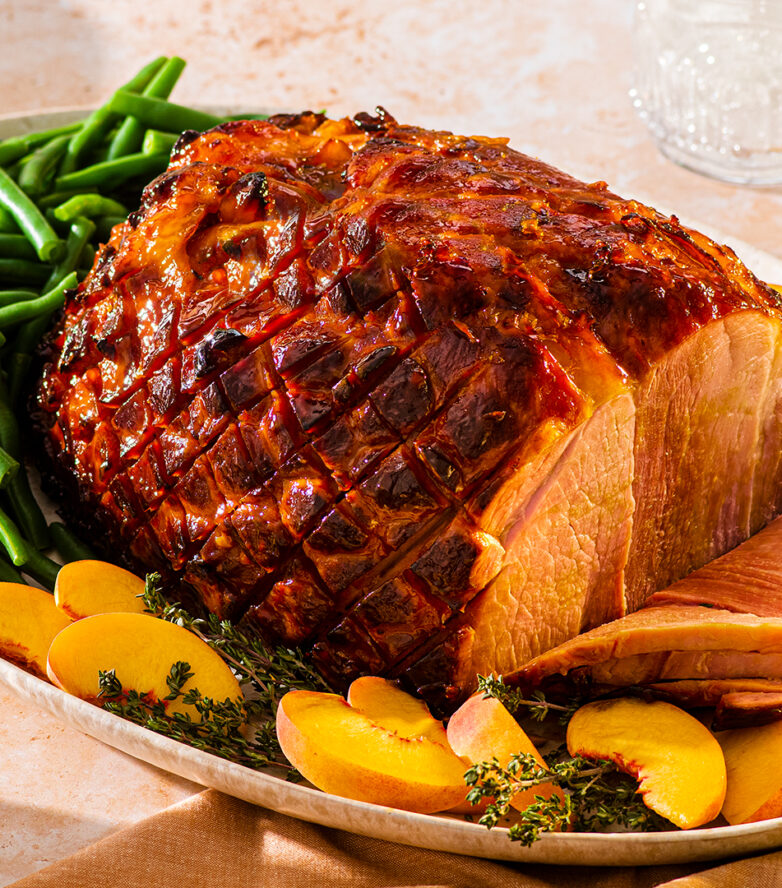 Baked Ham with Honey-Chipotle Glaze