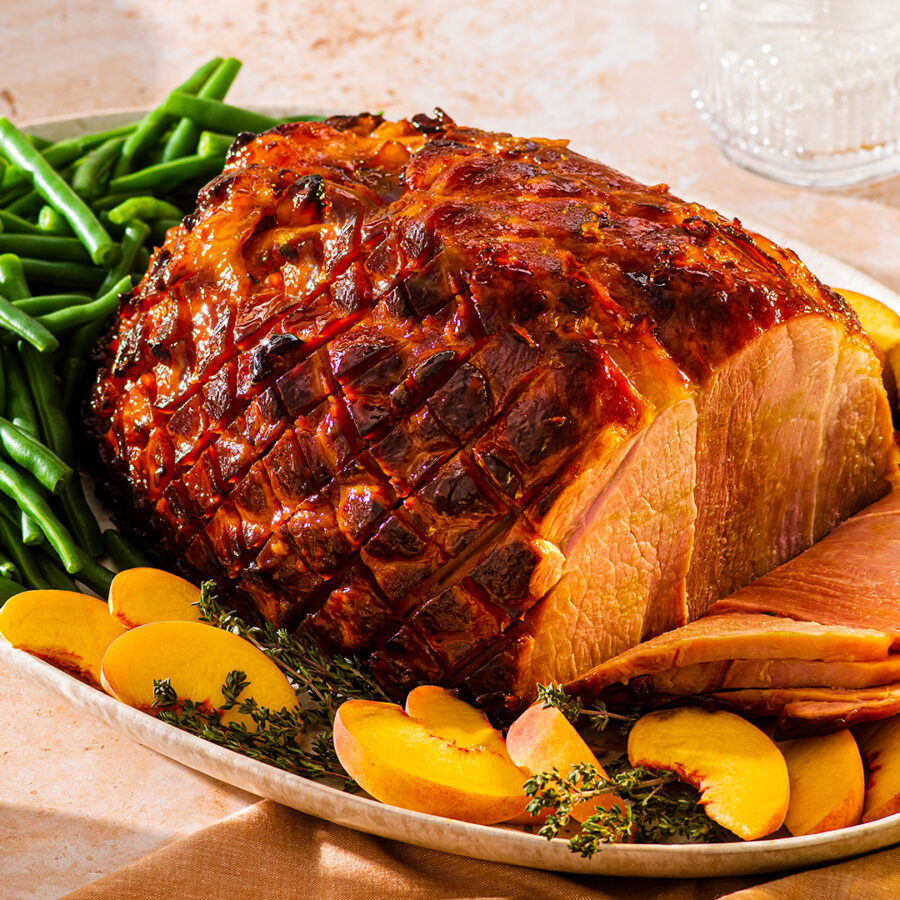 Baked Ham with Honey-Chipotle Glaze
