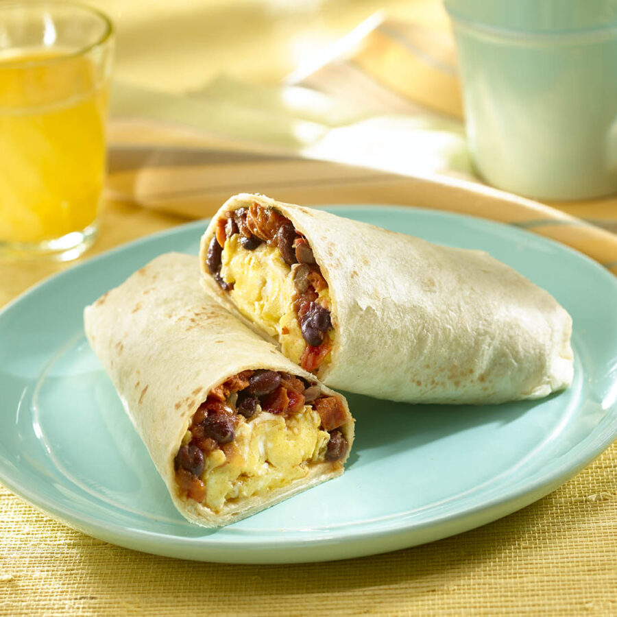 Black Bean Breakfast Burritos