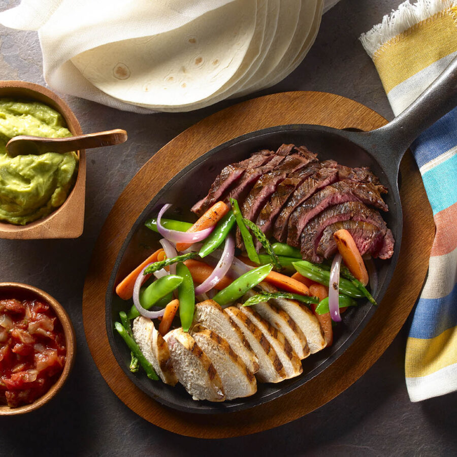 Chicken and Beef Fajitas