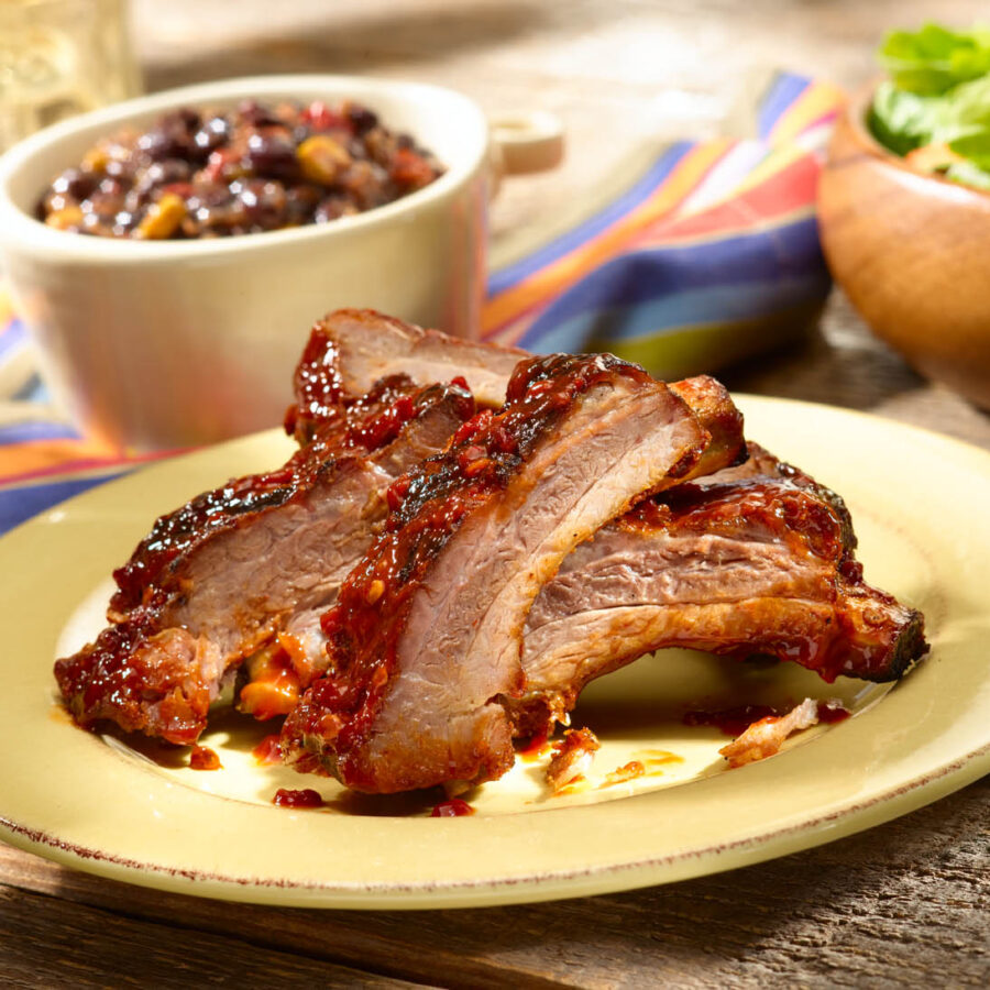 Costillas Glaseadas con Chipotle