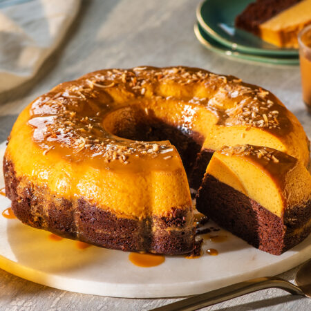 Coconut Chocoflan Cake