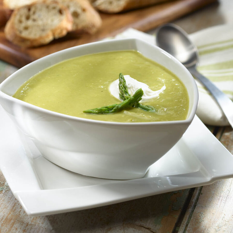 Cremosa Sopa de Espárragos