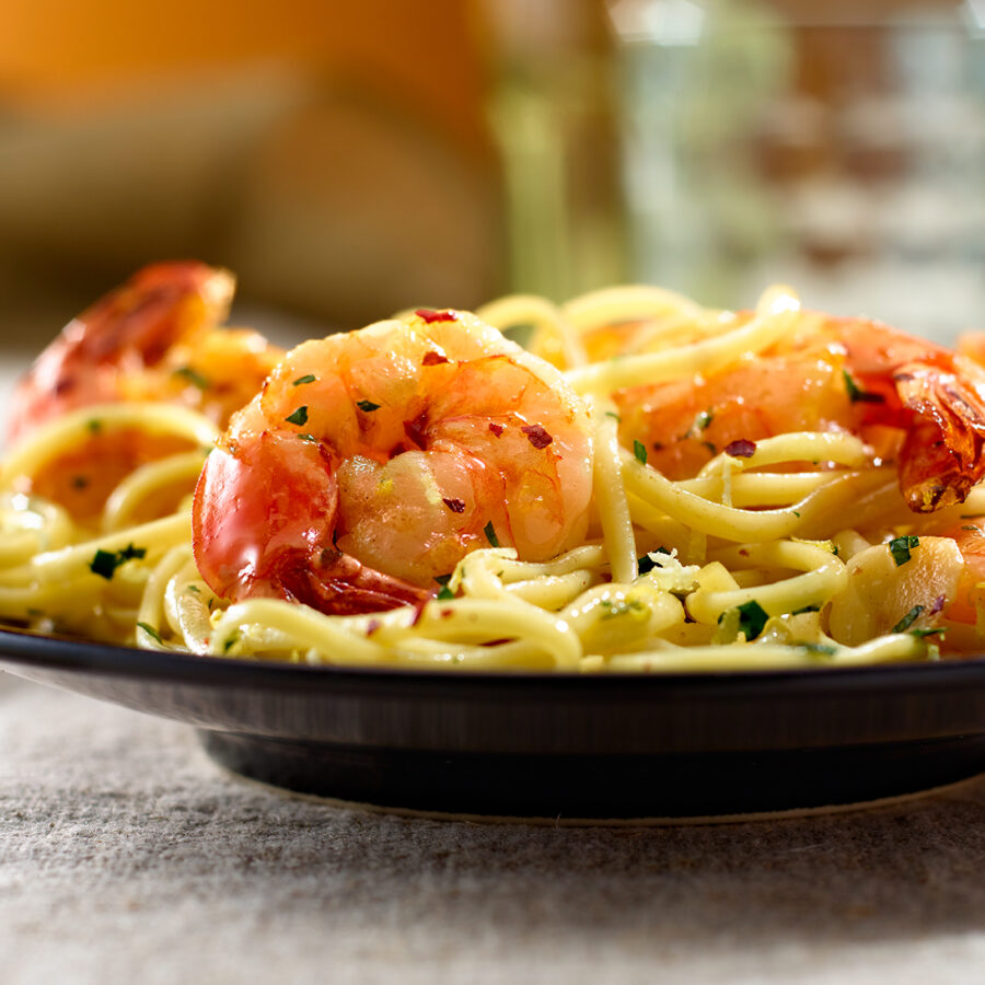 Pasta Gourmet con Camarones