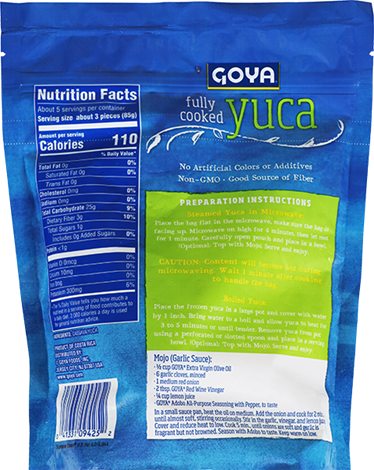 Overflow Fully Cooked Yuca