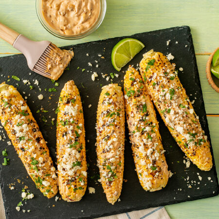 Grilled Mexican Corn with Chipotle Mayo
