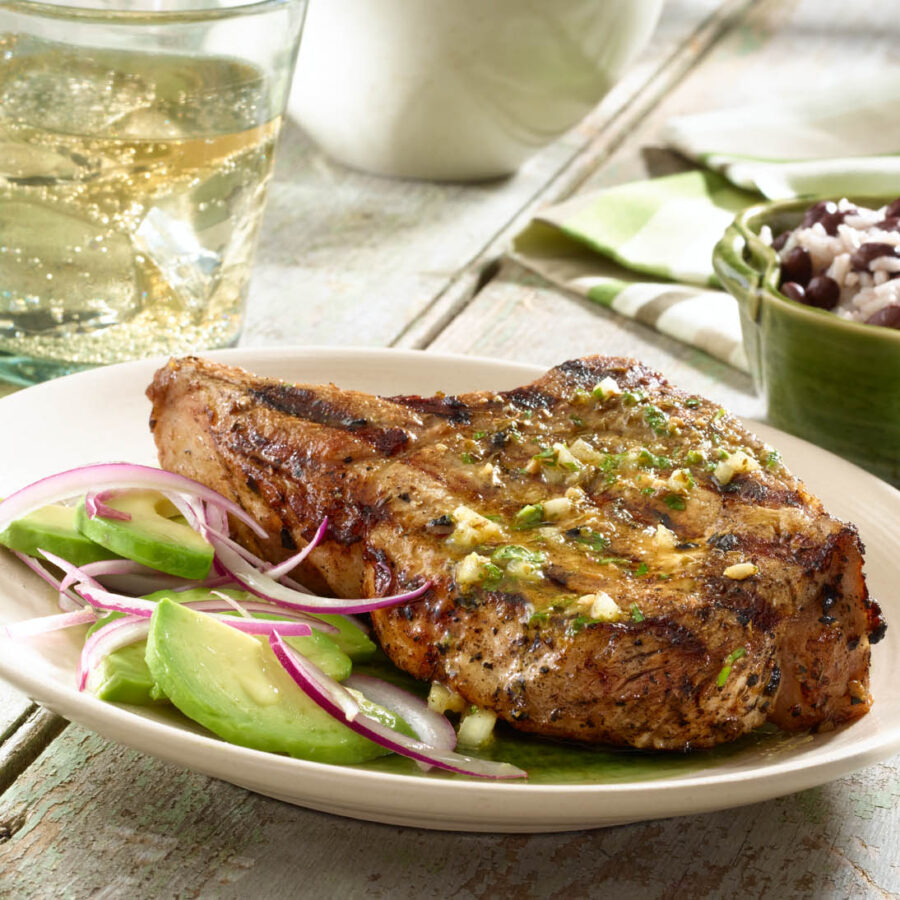 Grilled Mojo Pork Chops