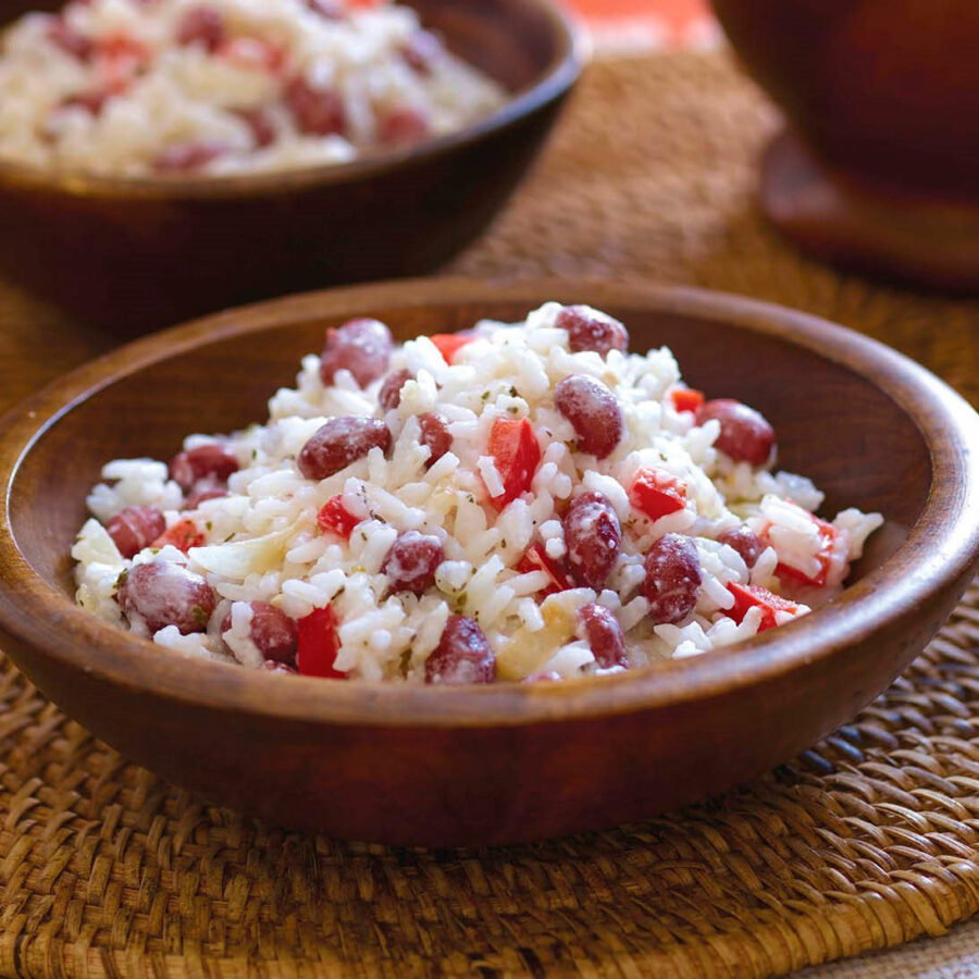 Arroz con Frijoles Guatemaltecos en Leche de Coco