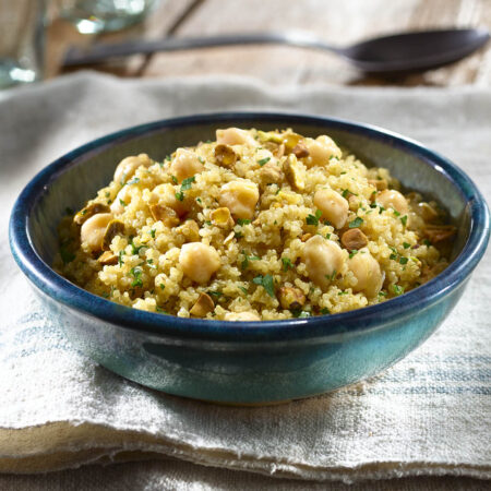 Herbed Quinoa and Chickpea Pilaf