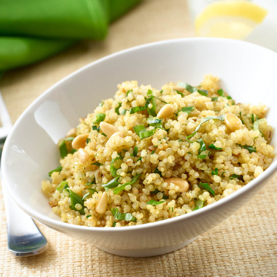 Pilaf de Quinua con Especias y Piñones