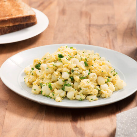 Desayuno de Mote con Huevo