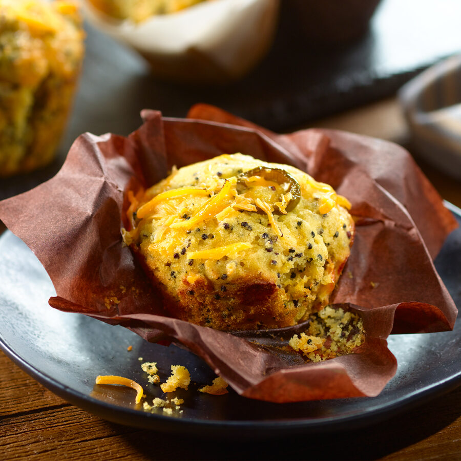 Honey-Jalapeño Quinoa Cheese Muffins