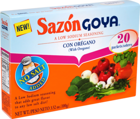 Sazón con Orégano Bajo en Sodio