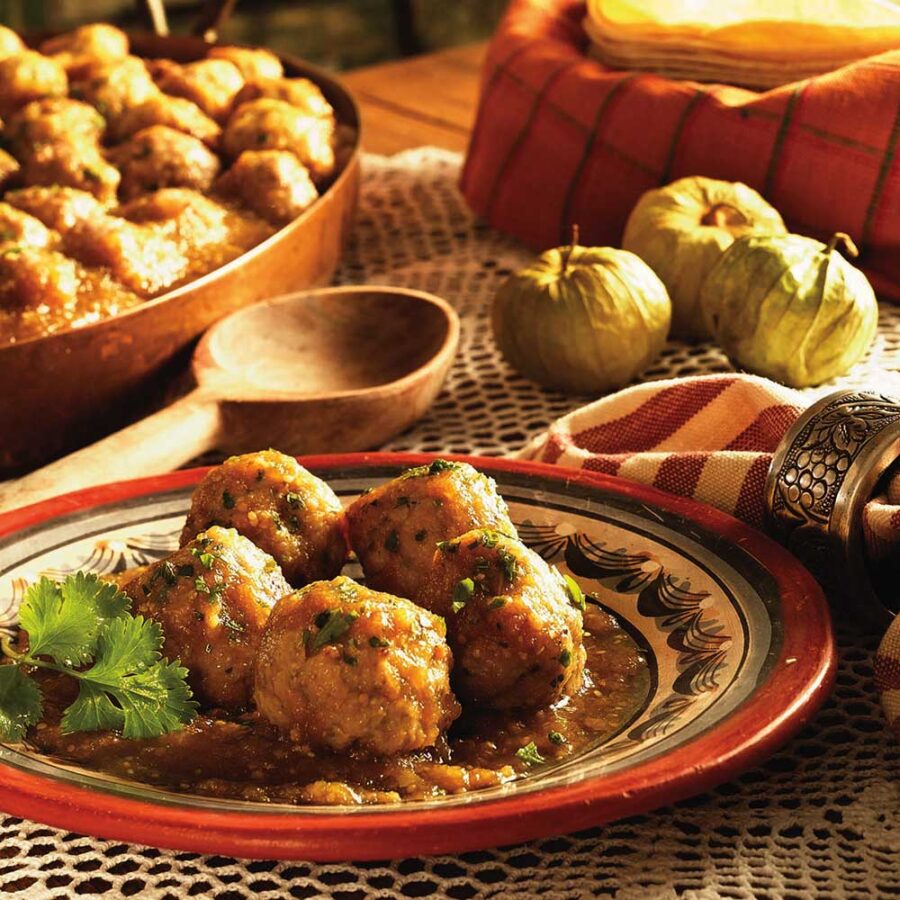 Meatballs with Salsa Verde