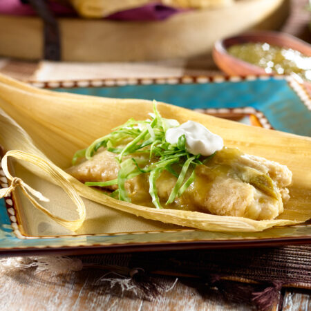 Mexican Cheese and Chile Tamales