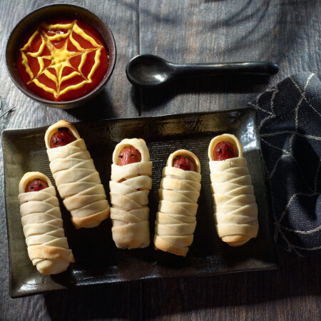 Mummy Hot Dog Wraps