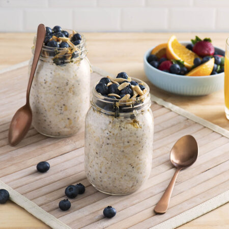 Overnight Oats with Coconut Milk and Chia Seeds