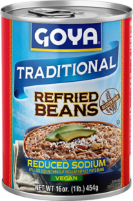 Frijoles Pintos Refritos Reducidos en Sodio