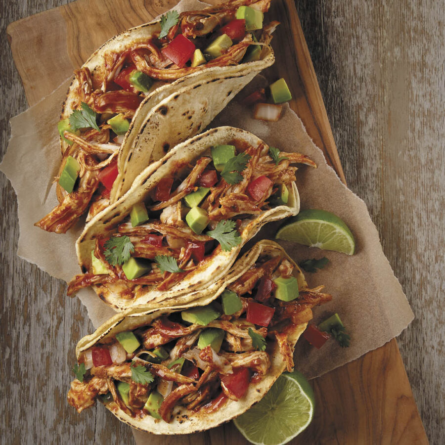 Tacos de Tinga de Pollo