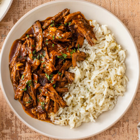 Chipotle Barbacoa con Arroz Jazmín y Cilantro