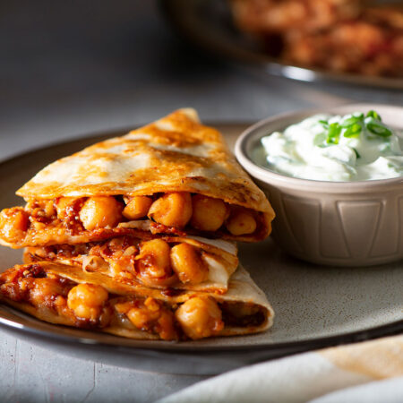 Quesadillas Ahumadas de Garbanzos