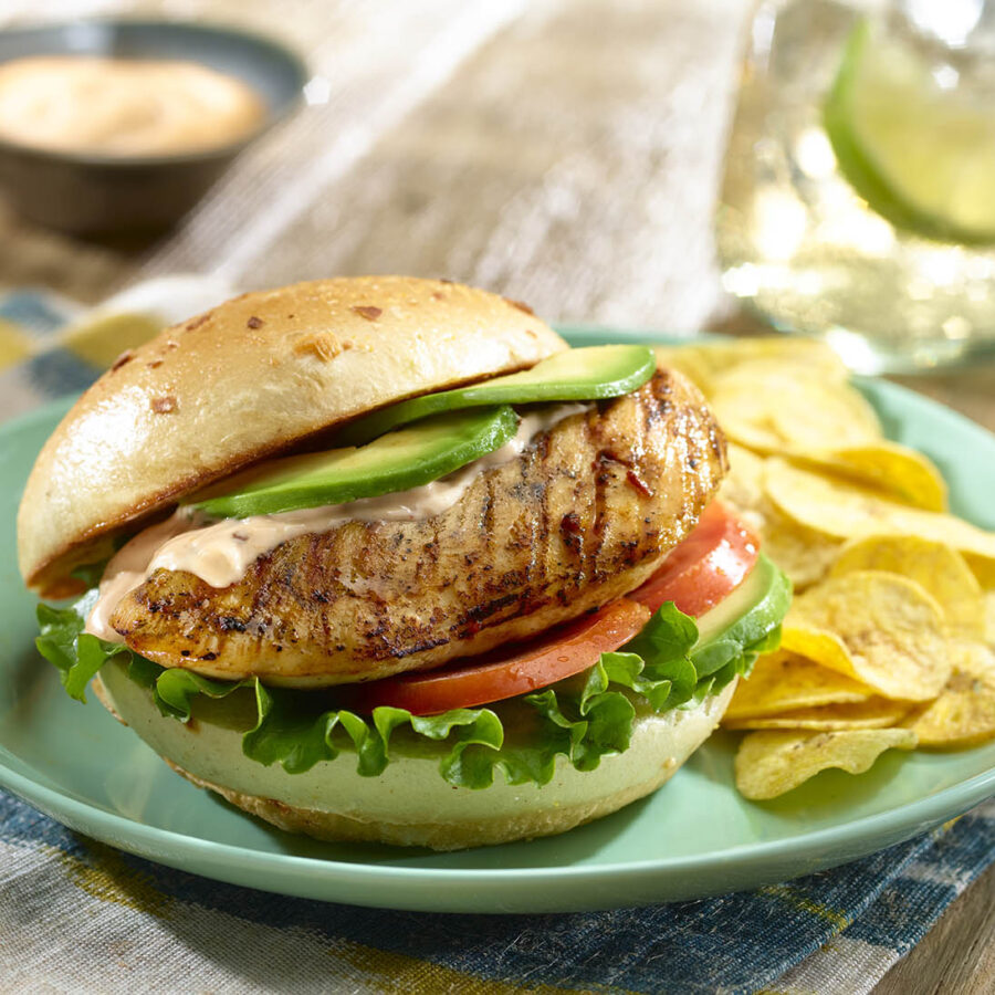 Sándwiches de Pollo a la Parrilla