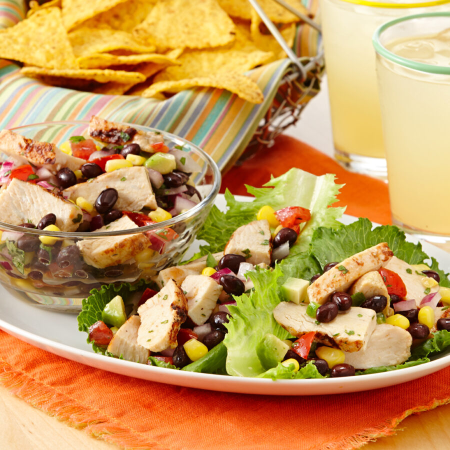 Wraps de Pollo y Lechuga al Estilo Sudoeste