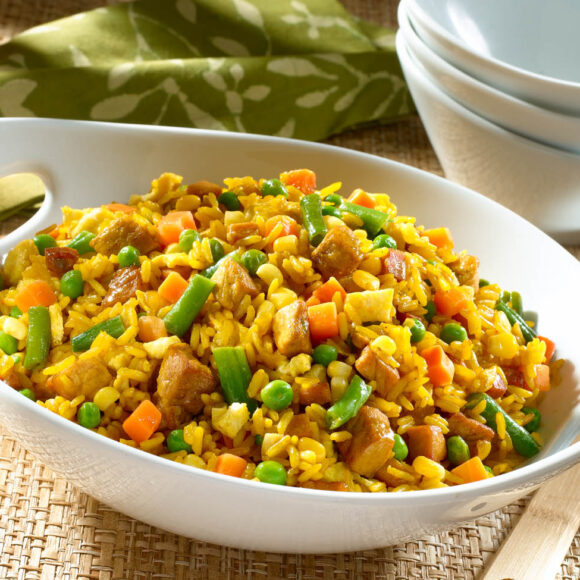 Stir-Fried Rice with Pork