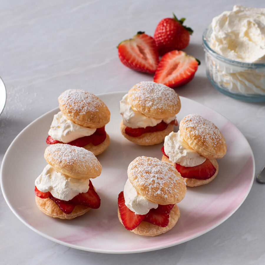 Strawberry Shortcake Puffs