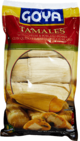 Tamales con Queso y Rajas de Chile Poblano