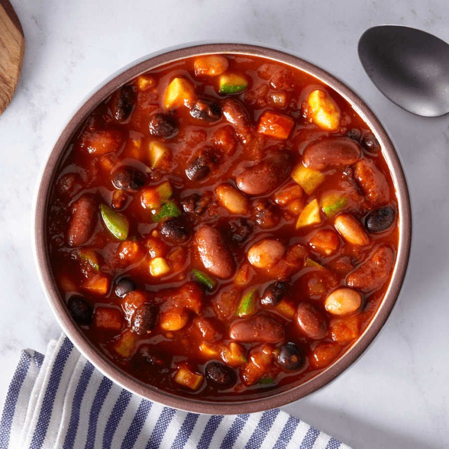 Three Bean Vegetarian Chili
