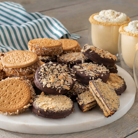 Sándwiches de Galletas María Cubiertos de Chocolate