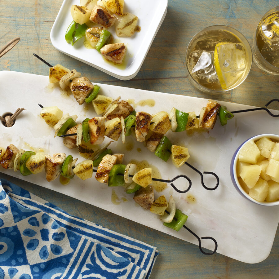 MyPlate Tropical Chicken Skewers
