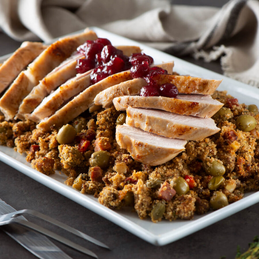 Turkey Breast with Chorizo Stuffing