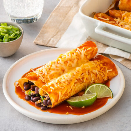 Enchiladas Vegetarianas de Frijoles Negros