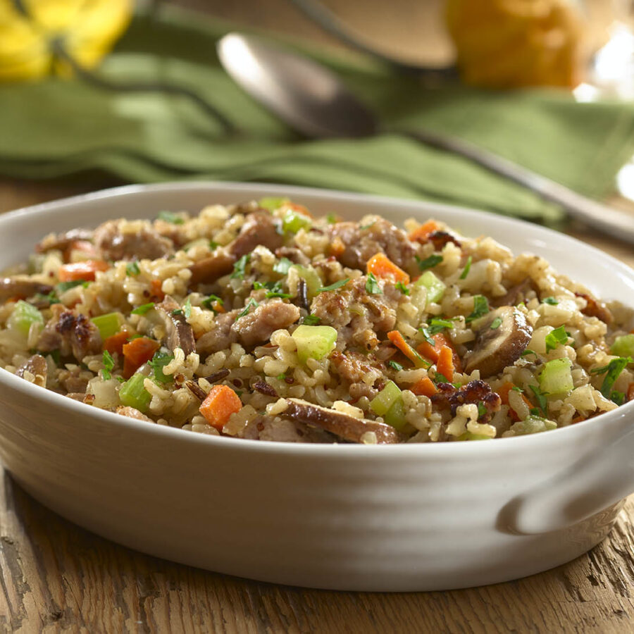 wild-mushroom-and-sausage-quinoa-stuffing