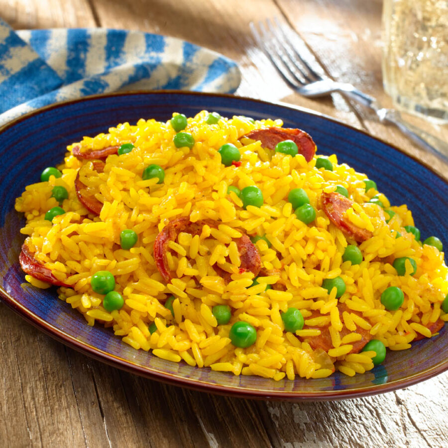 Arroz Amarillo con Chorizo