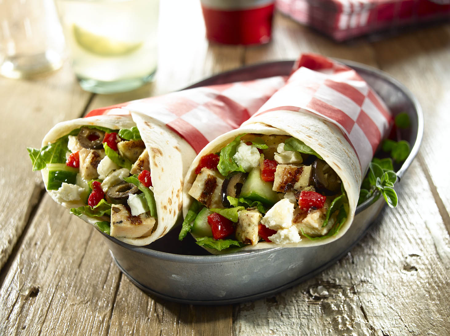 mediterranean-chicken-wraps