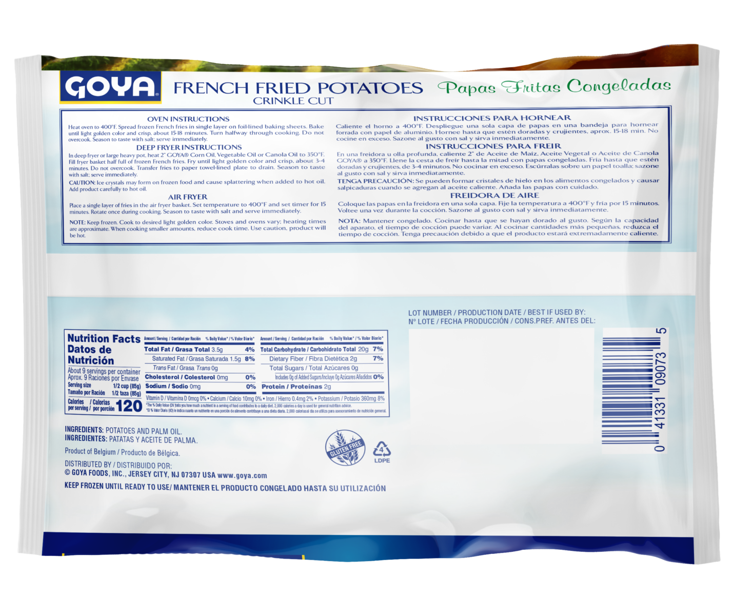 Overflow Crinkle Cut French Fries back