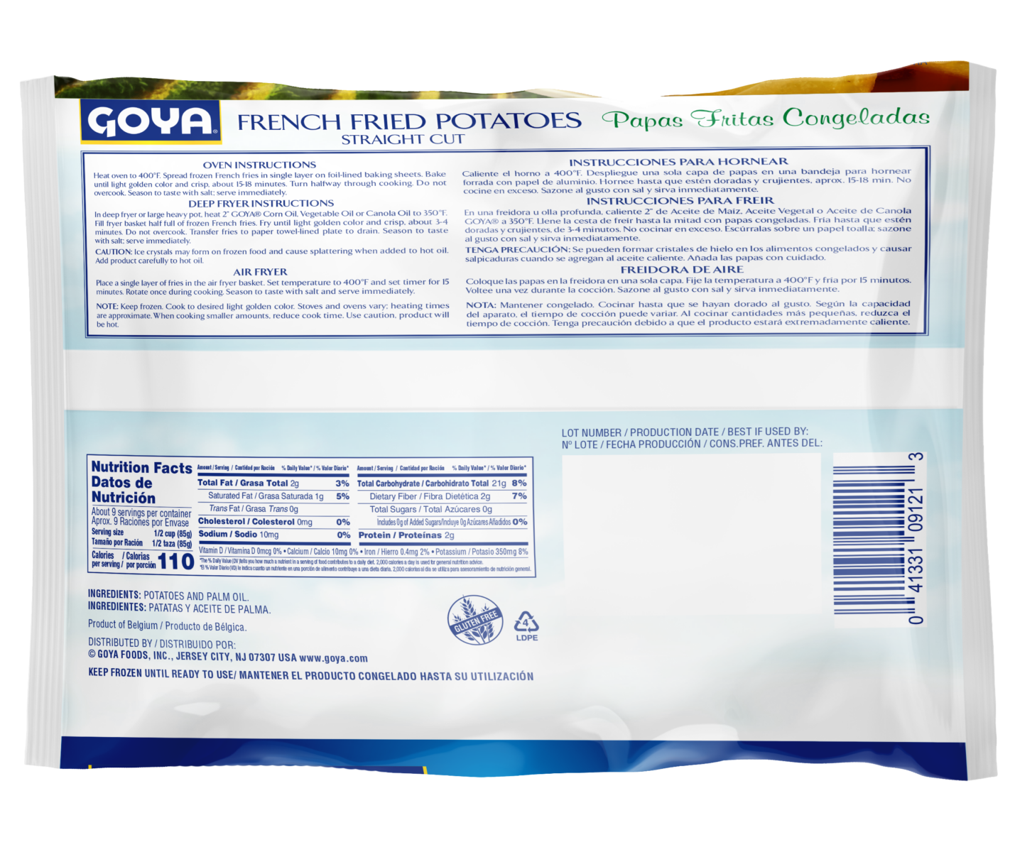 Overflow Shoe String French Fries back