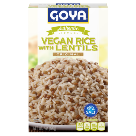 Vegan Yellow Rice Mix with Lentils_Straight Angle
