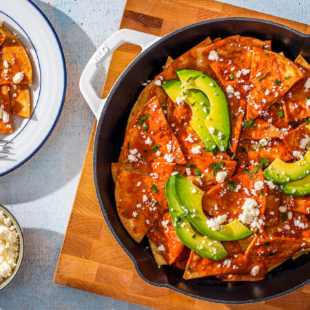 Easy Chilaquiles Rojos