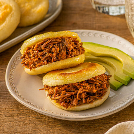 Shredded Beef Arepas