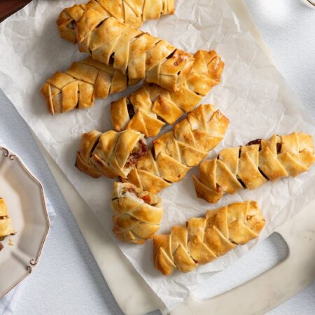 Date, Olive and Brie Pastry