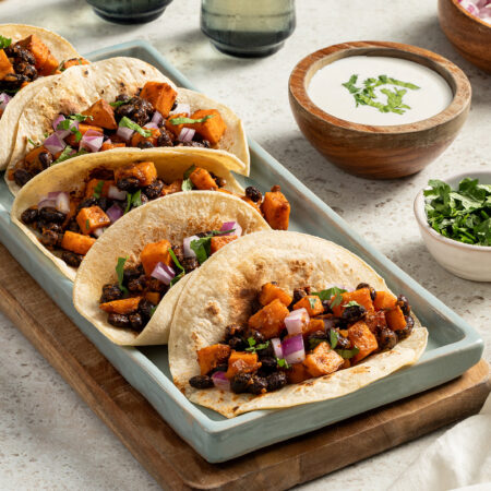 Black Bean and Sweet Potato Tacos