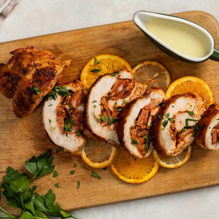 Roasted Turkey Breast with Chorizo